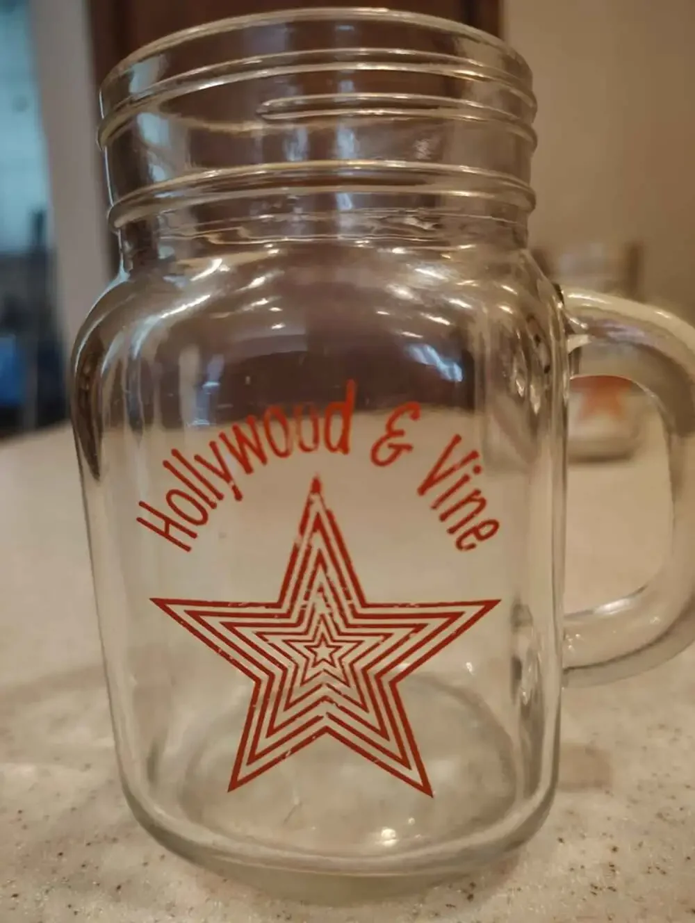 Vintage Hollywood & Vine Silverwood MI Souvenir Glasses - 4 Mid-Century Barware